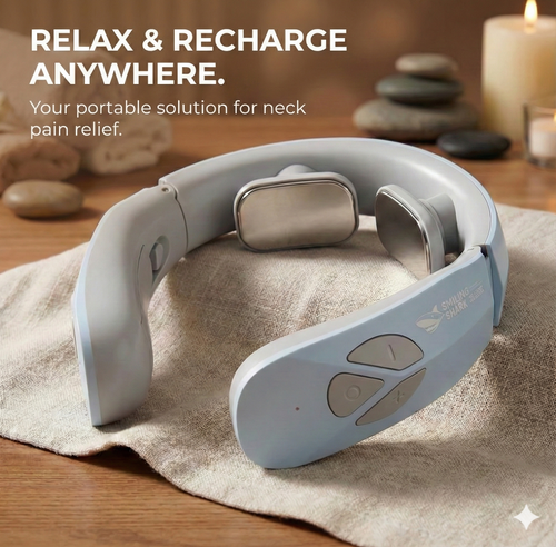 Electric Neck Massager EMS Pulse for Therapy & Pain Relief